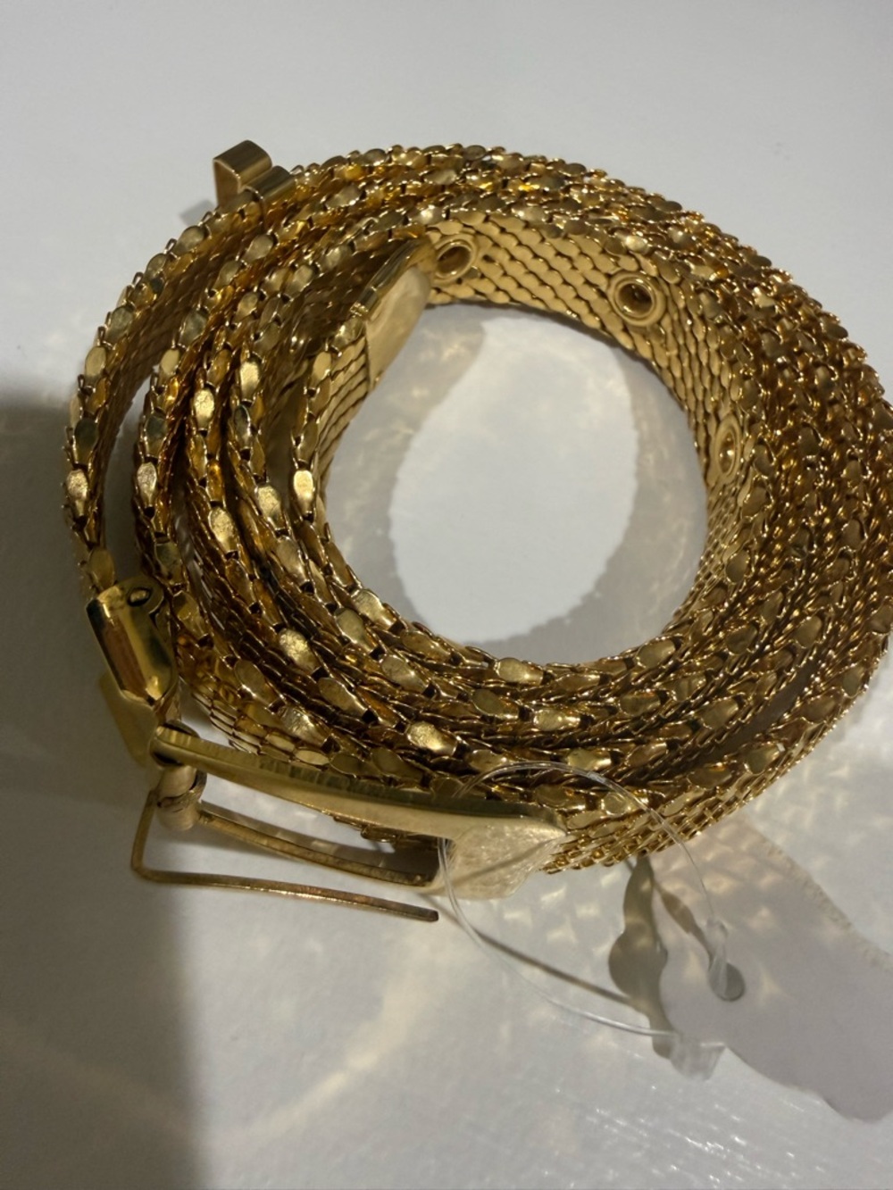 Gold-Tone Women’s Chain Belt - Elegant Wrapped Waist Accessory NWT